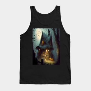 Halloween Witch House Tank Top